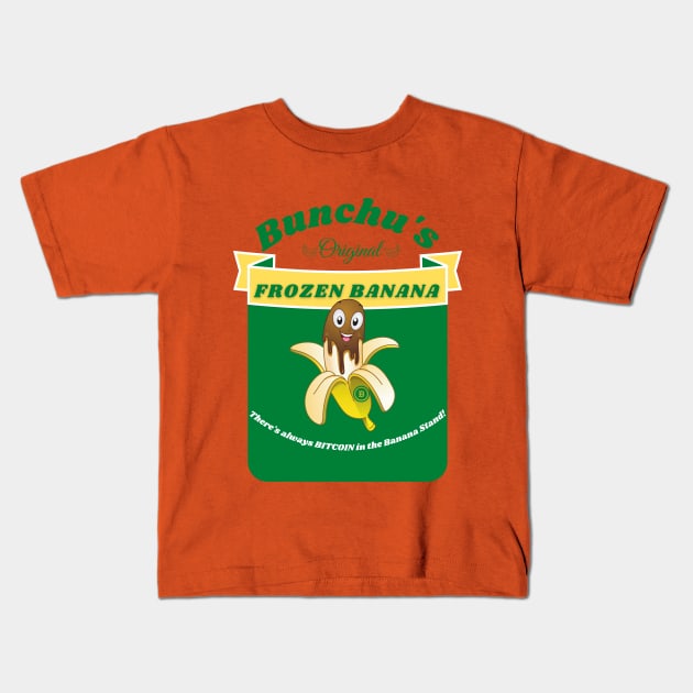Bunchu's Frozen Banana Kids T-Shirt by dGEN Network